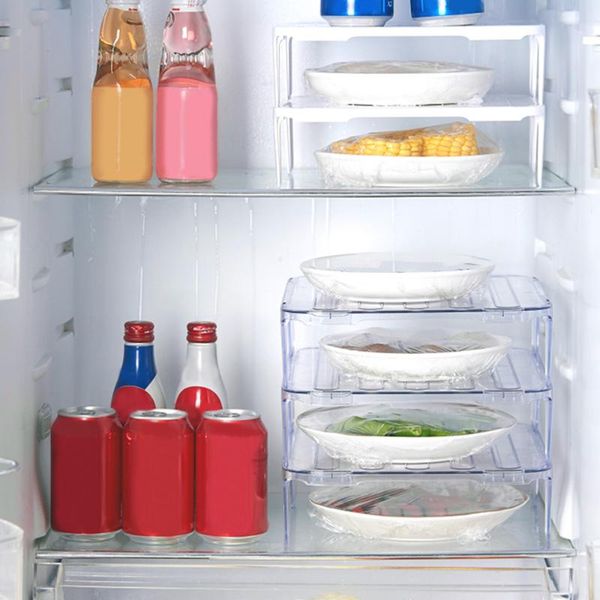 double layers refrigerator storage rack shelf container transparent dishes fridge organizer kitchen supplies & organization
double layers refrigerator storage rack shelf container transparent dishes fridge organizer kitchen supplies & organization