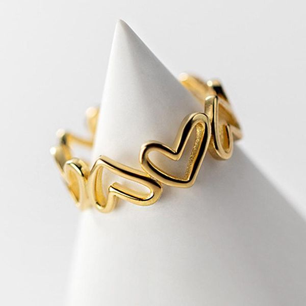 cluster rings silver colour hollowed-out heart shape open ring design cute fashion for women young girl child gifts adjustable, Golden;silver
cluster rings silver colour hollowed-out heart shape open ring design cute fashion for women young girl child gifts adjustable, Golden;silver