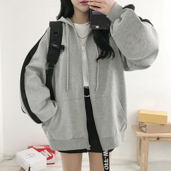 women's hoodies & sweatshirts women zipper pocket jackets long sleeve loose plus size outerwear velvet casual autumn winter street, Black
women's hoodies & sweatshirts women zipper pocket jackets long sleeve loose plus size outerwear velvet casual autumn winter street, Black