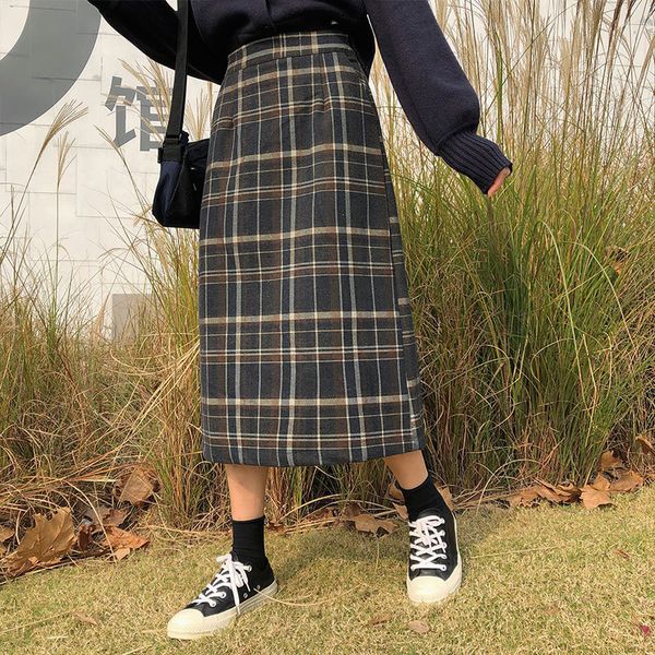 korean style high elastic waist long skirts woman autumn winter back spilt plaid skirts womens (x1579) 210423, Black
korean style high elastic waist long skirts woman autumn winter back spilt plaid skirts womens (x1579) 210423, Black