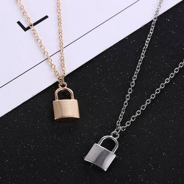 simple fashion metal plating lock necklace luxurious ladies pendant clavicle chain european and american jewelry, Silver
simple fashion metal plating lock necklace luxurious ladies pendant clavicle chain european and american jewelry, Silver