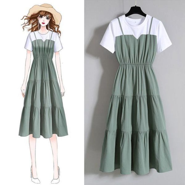 casual dresses dress women clothes fashion suspender fake two long skirts summer fat sister waist slim short sleeve tifn, Black;gray
casual dresses dress women clothes fashion suspender fake two long skirts summer fat sister waist slim short sleeve tifn, Black;gray