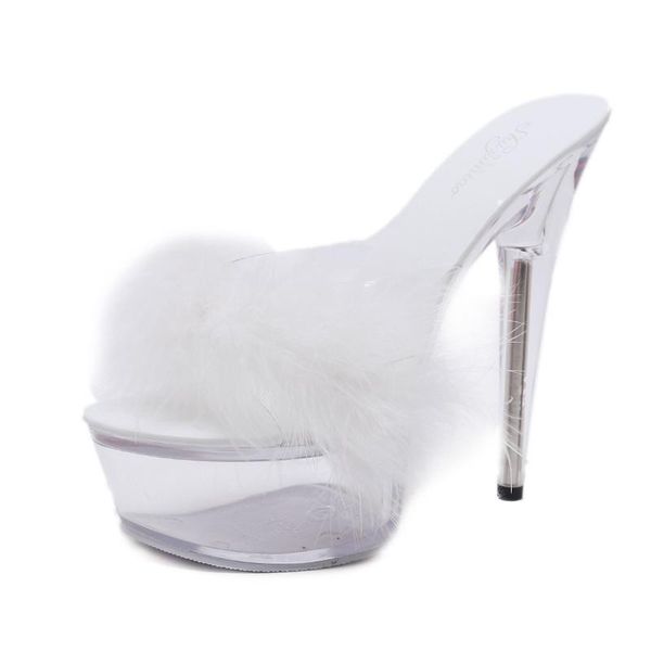 women summer sandals sandales femmes 14cm clear high heels lady party slip-on platform zapatos mujer, Black
women summer sandals sandales femmes 14cm clear high heels lady party slip-on platform zapatos mujer, Black