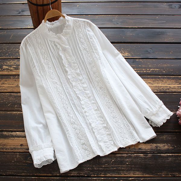 women's blouses & shirts lamtrip french style romantic lace ruffles sweet long sleeve cotton shirt blouse pref, White
women's blouses & shirts lamtrip french style romantic lace ruffles sweet long sleeve cotton shirt blouse pref, White