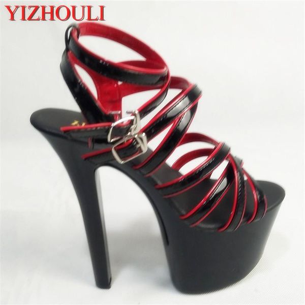 17cm crystal gladiator sandals heels platform nightclub dancing shoes women's high, Black
17cm crystal gladiator sandals heels platform nightclub dancing shoes women's high, Black