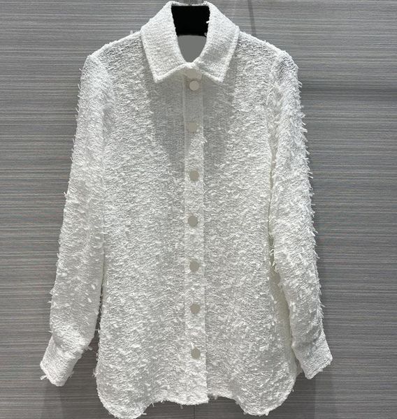 2021 spring women fringe white soft woolen coats turn down collar single breasted thin straight shirt coat s192 women's jackets, Black;brown
2021 spring women fringe white soft woolen coats turn down collar single breasted thin straight shirt coat s192 women's jackets, Black;brown