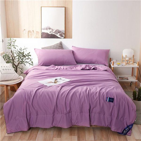 comforters & sets solid silk quilted blanket summer thin sybean fiber quilt comforter skin-friendly bedspread bedding bed cover grey purple
comforters & sets solid silk quilted blanket summer thin sybean fiber quilt comforter skin-friendly bedspread bedding bed cover grey purple