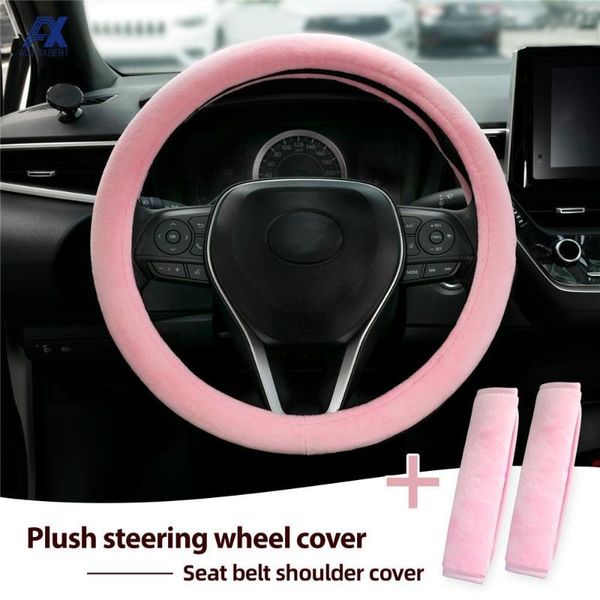 steering wheel covers universal 38cm/15inch 3pcs set fluffy cover with seat belt for women faux wool warm winter car styling
steering wheel covers universal 38cm/15inch 3pcs set fluffy cover with seat belt for women faux wool warm winter car styling
