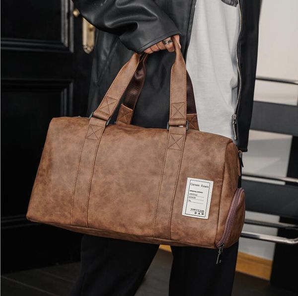 factory wholesale men leather bags joker solid color business travel handbag personality wet and dry separation sports fitness bag outdoor l
factory wholesale men leather bags joker solid color business travel handbag personality wet and dry separation sports fitness bag outdoor l