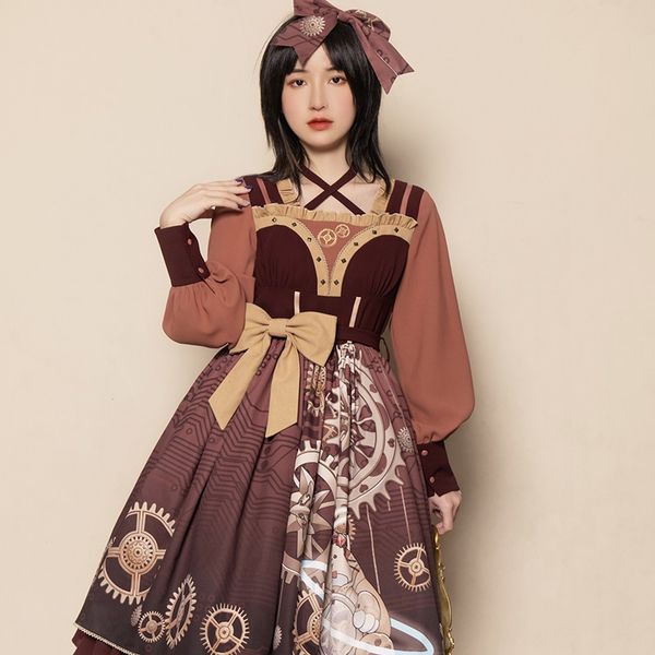 gothic lolita dress harajuku street fashion cross cosplay female dress japanese soft sister style cute dress japanese 12523, Red
gothic lolita dress harajuku street fashion cross cosplay female dress japanese soft sister style cute dress japanese 12523, Red