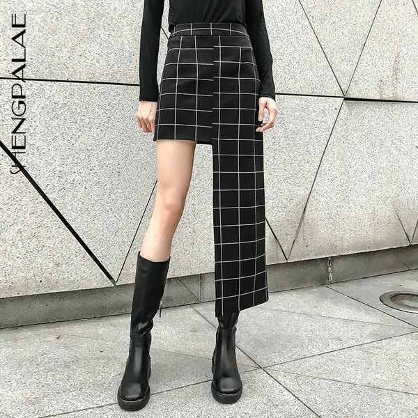 skirts shengpalae 2021 spring summer high waist black plaid printed irregular hem stitch half-body skirt women fashion tide jl956
skirts shengpalae 2021 spring summer high waist black plaid printed irregular hem stitch half-body skirt women fashion tide jl956