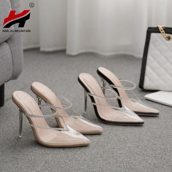 sandals summer transparent pvc pointed toe rhinestone stiletto super high heel sandals solid color plus size women vn5o, Black
sandals summer transparent pvc pointed toe rhinestone stiletto super high heel sandals solid color plus size women vn5o, Black