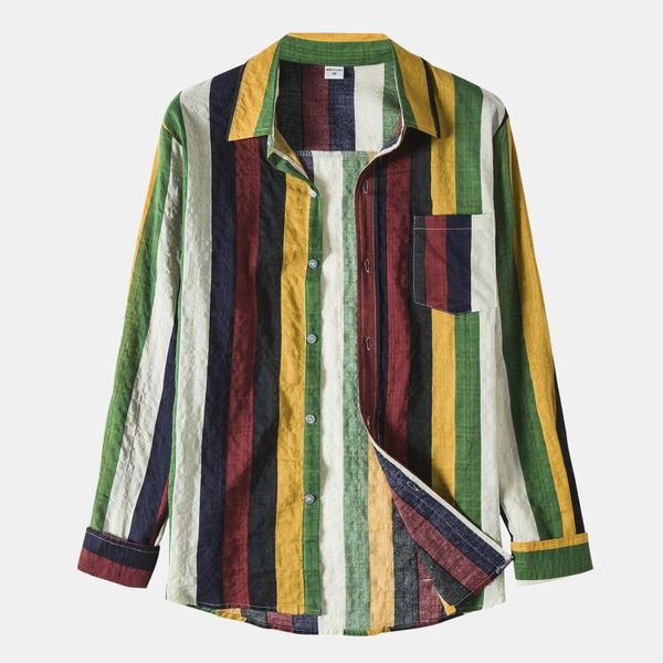 men's casual shirts autumn winter fashion stripe splice shirt long sleeve pocket button turn-down collar handsome oversize, White;black
men's casual shirts autumn winter fashion stripe splice shirt long sleeve pocket button turn-down collar handsome oversize, White;black