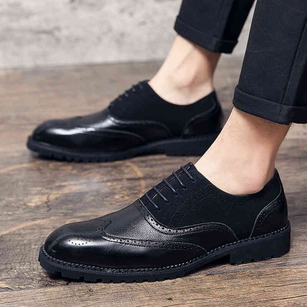 dress shoes men oxford fashion hollw brogue leather formal man comfortable big size 38-48 office special, Black
dress shoes men oxford fashion hollw brogue leather formal man comfortable big size 38-48 office special, Black