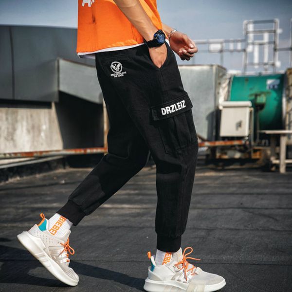 casual pants cargo men loose ankle-length chic pockets bundle elastic waist large size teens harajuku all-match trendy ulzzang, Black
casual pants cargo men loose ankle-length chic pockets bundle elastic waist large size teens harajuku all-match trendy ulzzang, Black
