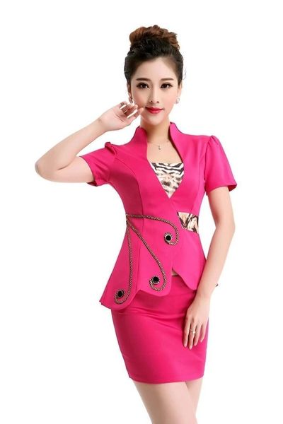 women's suits & blazers 2021 summer style ol slim vest skirt suit carreer dresses office uniform women work wear businesss with, White;black
women's suits & blazers 2021 summer style ol slim vest skirt suit carreer dresses office uniform women work wear businesss with, White;black