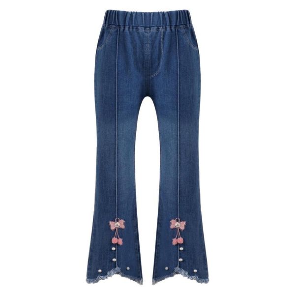 jeans girl flare denim boot cut ripped pants trouser kids teenage spring autumn children's bow for girls 4 6 9 12 14 yrs, Blue
jeans girl flare denim boot cut ripped pants trouser kids teenage spring autumn children's bow for girls 4 6 9 12 14 yrs, Blue
