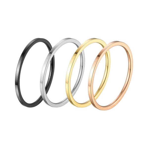 1-2mm thin rose gold titanium steel band ring anti-allergy smooth simple wedding rings for women valentines day present, Silver
1-2mm thin rose gold titanium steel band ring anti-allergy smooth simple wedding rings for women valentines day present, Silver