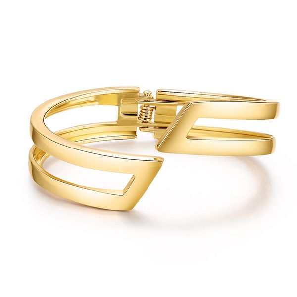 summer bracelet popular jewelry gold plated bracelet geometric symmetry hollow opening, Black
summer bracelet popular jewelry gold plated bracelet geometric symmetry hollow opening, Black