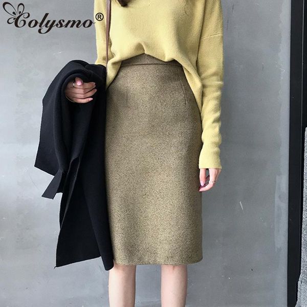 skirts colysmo thick warm winter midi skirt women solid back split long office lady high waist pencil casual vintage saia, Black
skirts colysmo thick warm winter midi skirt women solid back split long office lady high waist pencil casual vintage saia, Black