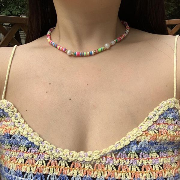 chokers summer boho woman color silicone beads strand necklace with freshwater pearl fashion short, Golden;silver
chokers summer boho woman color silicone beads strand necklace with freshwater pearl fashion short, Golden;silver