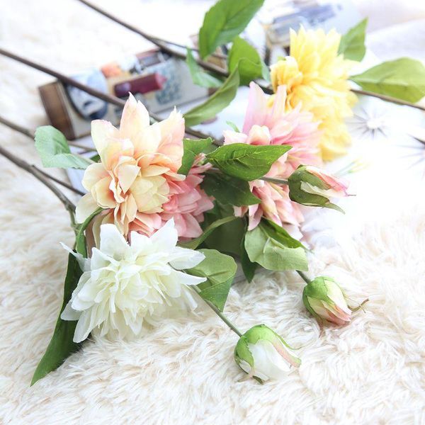 decorative flowers & wreaths 6pcs dahlia simulation silk single branch fake plants artificial for wedding home decoration
decorative flowers & wreaths 6pcs dahlia simulation silk single branch fake plants artificial for wedding home decoration
