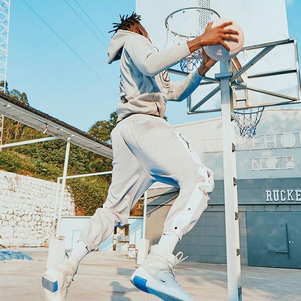basketball sports men's gray beam legs jogger pants full open buckle fashion button loose sweatpants trousers, Black
basketball sports men's gray beam legs jogger pants full open buckle fashion button loose sweatpants trousers, Black