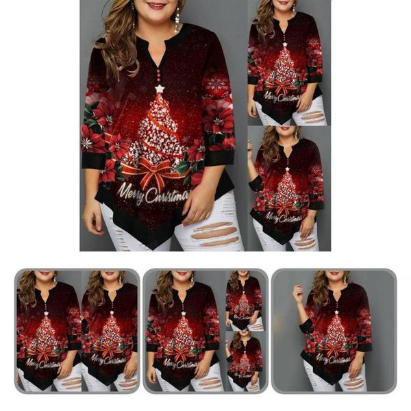 women's blouses & shirts stretchy polyester flowy raglan xmas tree pattern pullover t-shirt party clothes, White
women's blouses & shirts stretchy polyester flowy raglan xmas tree pattern pullover t-shirt party clothes, White
