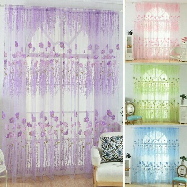sheer window curtain floral tulle voile panel drape scarf bedroom living room & drapes
sheer window curtain floral tulle voile panel drape scarf bedroom living room & drapes