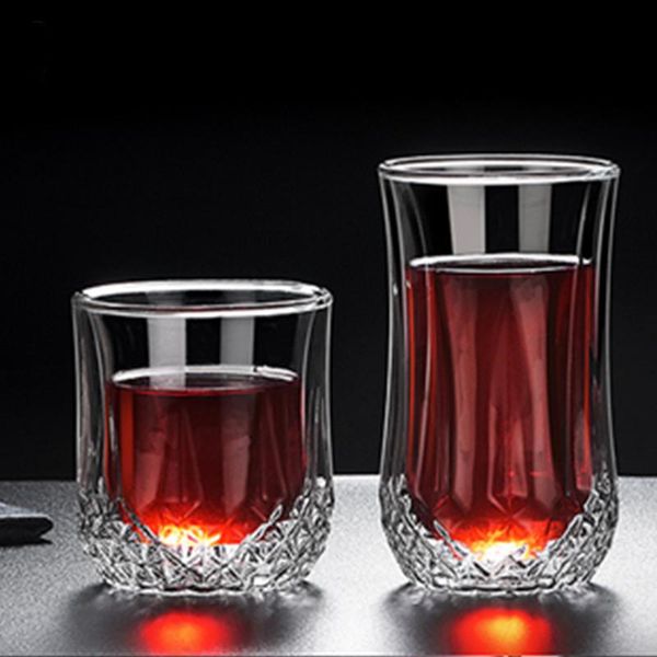 wine glasses double layer glass whiskey cup crystal tea coffee champagne beer bar accessories
wine glasses double layer glass whiskey cup crystal tea coffee champagne beer bar accessories