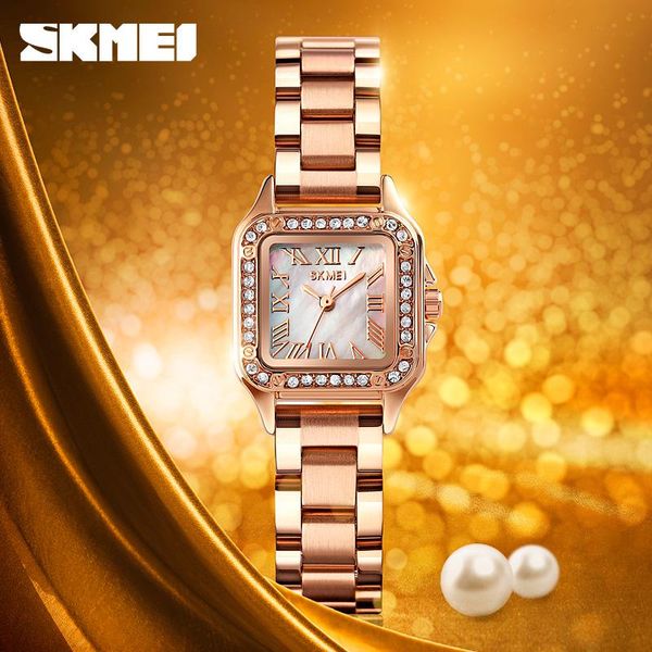 wristwatches stainless steel quartz watch fashion brand skmei dress bracelet wristwatch casual ladies watches 30m waterproof simple clock, Slivery;brown
wristwatches stainless steel quartz watch fashion brand skmei dress bracelet wristwatch casual ladies watches 30m waterproof simple clock, Slivery;brown