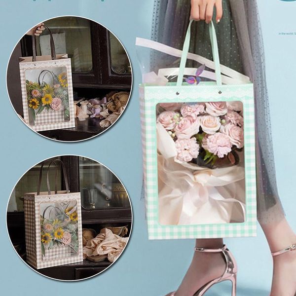 1pcs creative window bag paper gift candy package flower wraping handbag festival party packing box wrap
1pcs creative window bag paper gift candy package flower wraping handbag festival party packing box wrap