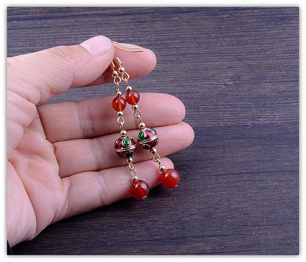 dangle & chandelier 925 sterling silver ethnic red agate earrings, long tassels, ancient costume temperament retro earrings
dangle & chandelier 925 sterling silver ethnic red agate earrings, long tassels, ancient costume temperament retro earrings