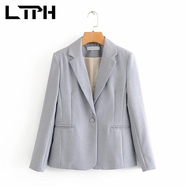 ltph simple cold color single button long sleeve women blazer business casual jackets coat slim blazers autumn winter 210423, White;black
ltph simple cold color single button long sleeve women blazer business casual jackets coat slim blazers autumn winter 210423, White;black