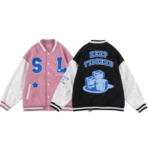 men's hoodies & sweatshirts and women's baseball jacket, embroidered ice baseball suit, hip-hop casual wear, harajuku soft cloth c, Black
men's hoodies & sweatshirts and women's baseball jacket, embroidered ice baseball suit, hip-hop casual wear, harajuku soft cloth c, Black