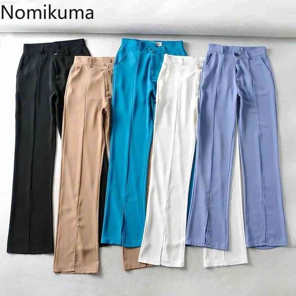 nomikuma causal split flare pants korean solid high waisted women trousers summer new suit pants mujer pantalones 6g819 210427, Black;white
nomikuma causal split flare pants korean solid high waisted women trousers summer new suit pants mujer pantalones 6g819 210427, Black;white