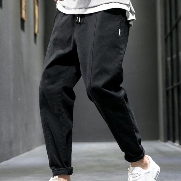 men's pants cargo mid rise drawstring men full length loose trousers elastic waist pocket night jogging, Black
men's pants cargo mid rise drawstring men full length loose trousers elastic waist pocket night jogging, Black
