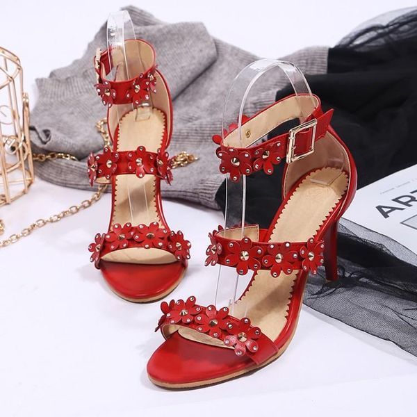 oversized -17 high heels sandals women shoes woman summer ladies belt buckle with open toe flowers, Black
oversized -17 high heels sandals women shoes woman summer ladies belt buckle with open toe flowers, Black