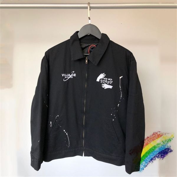 denim jacket men women 1 vintage embroidery staff jackets coats, Black;brown
denim jacket men women 1 vintage embroidery staff jackets coats, Black;brown