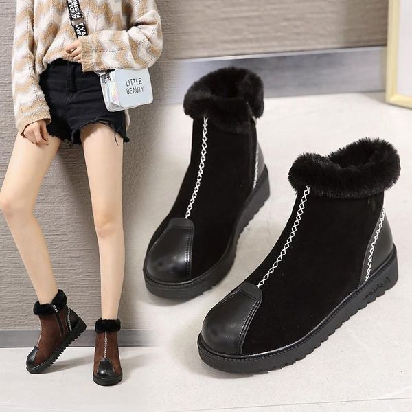 boots women ankle fashion furry for 2021 shoes female short suede cotton warm anti-ski, Black
boots women ankle fashion furry for 2021 shoes female short suede cotton warm anti-ski, Black