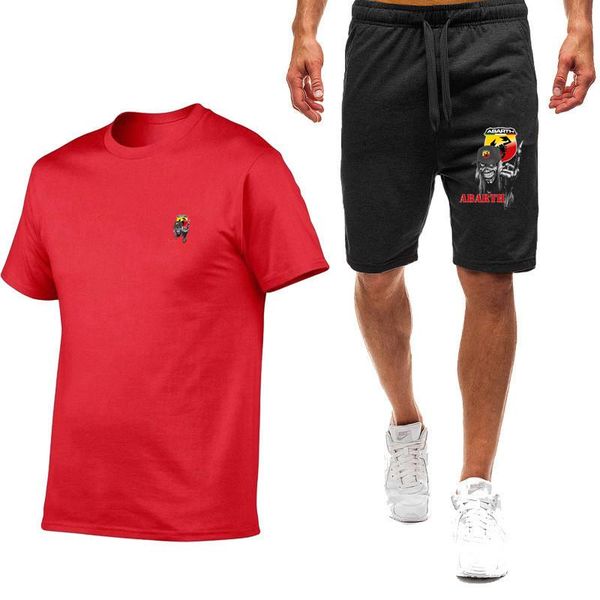 jogging clothing 2021 summer men's t-shirt suit abarth logo fashion novel trend casual all-match lace shorts, Black;red
jogging clothing 2021 summer men's t-shirt suit abarth logo fashion novel trend casual all-match lace shorts, Black;red