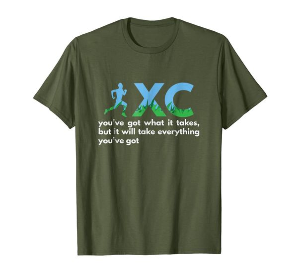 you've got what it takes cross country runner quote tee, White;black