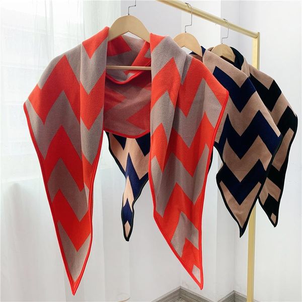 scarves imitation cashmere scarf women korean fashion wave pattern autumn and winter thick warm triangle muffler dual-use shawl, Blue;gray
scarves imitation cashmere scarf women korean fashion wave pattern autumn and winter thick warm triangle muffler dual-use shawl, Blue;gray