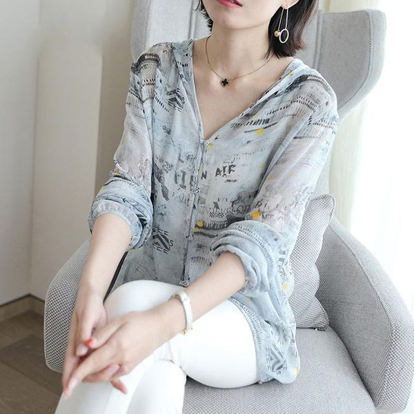 summer hooded silk cardigan women's long sleeve large size thin breathable outdoor sunscreen jackets, Black;brown
summer hooded silk cardigan women's long sleeve large size thin breathable outdoor sunscreen jackets, Black;brown