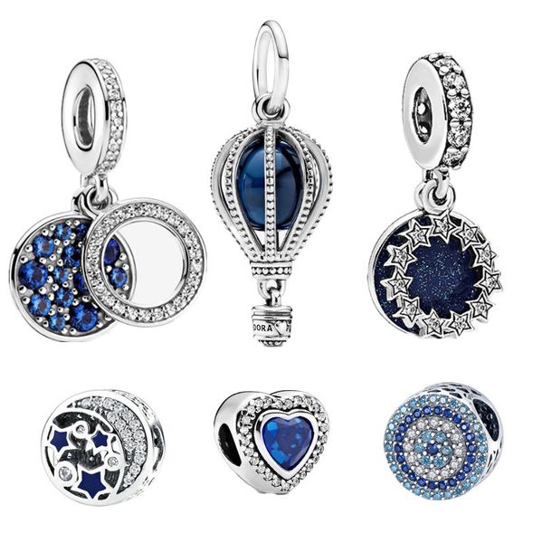 s925 sterling silver blue series star moon snowflake love beads adapting original pandora charms bracelet diy jewelry for women, Bronze;silver
s925 sterling silver blue series star moon snowflake love beads adapting original pandora charms bracelet diy jewelry for women, Bronze;silver