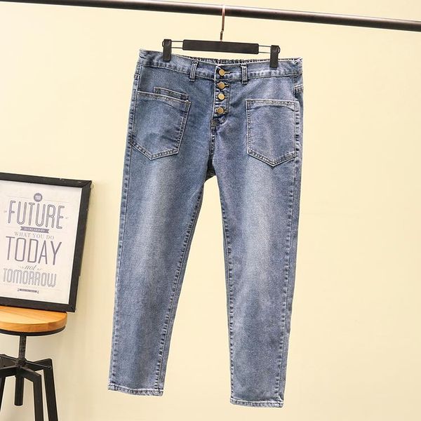 plus size xl-4xl women's elastic waist jeans casual high blue black slim denim pants
plus size xl-4xl women's elastic waist jeans casual high blue black slim denim pants