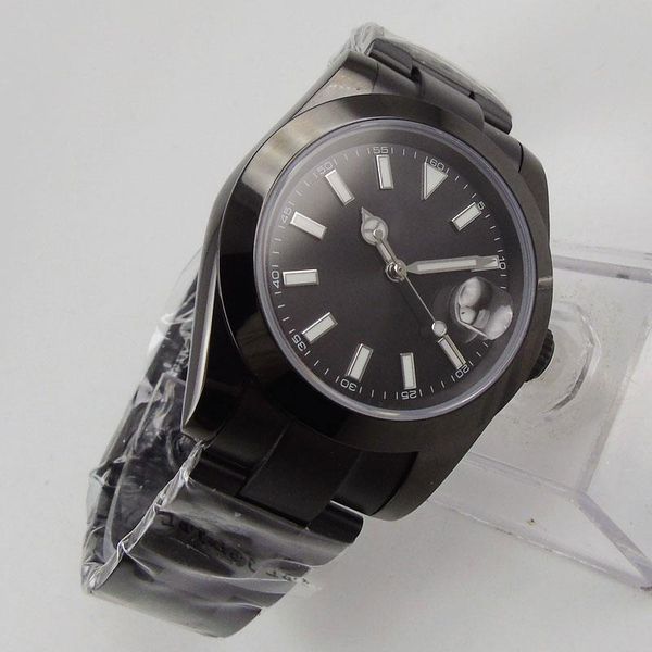 wristwatches luxury 40mm mechancial men watch black dial sapphire glass miyota movement automatic date function, Slivery;brown
wristwatches luxury 40mm mechancial men watch black dial sapphire glass miyota movement automatic date function, Slivery;brown