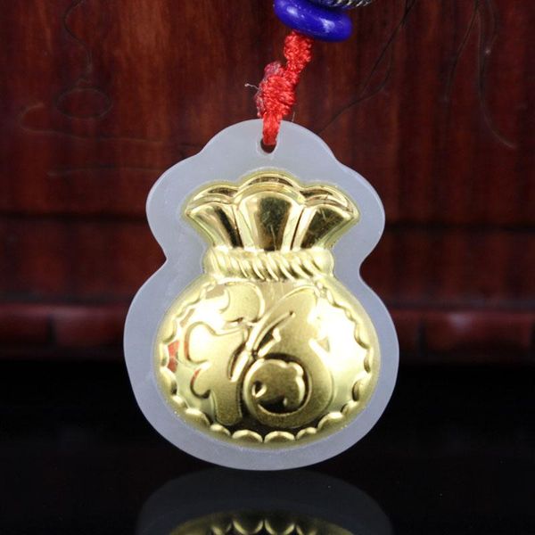 lockets excellent natural white hetian jade pendant lucky bag male female 24k gold necklace pendants certified, Silver
lockets excellent natural white hetian jade pendant lucky bag male female 24k gold necklace pendants certified, Silver