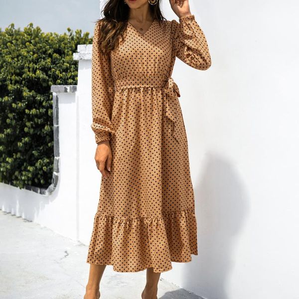 casual dresses polka dot printed party dress women fashion v-neck long sleeve ruffle hem boho robe femme vestido, Black;gray
casual dresses polka dot printed party dress women fashion v-neck long sleeve ruffle hem boho robe femme vestido, Black;gray