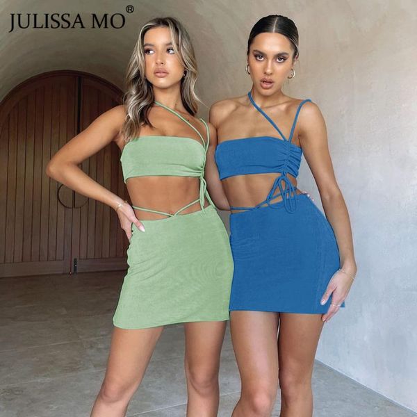 women's tracksuits julissa mo backless bandage dresses two piece set women summer drawstring mini dress robe suit ladies streetwear ves, Gray
women's tracksuits julissa mo backless bandage dresses two piece set women summer drawstring mini dress robe suit ladies streetwear ves, Gray
